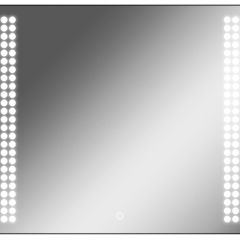 Зеркало Cosmo 90 black с подсветкой Sansa (SC1051Z) в Асбесте - asbest.mebel24.online | фото 1