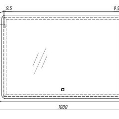 Зеркало Dream 100 alum с подсветкой Sansa (SD1024Z) в Асбесте - asbest.mebel24.online | фото 7