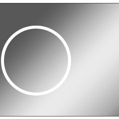 Зеркало Eclipse 90 black с подсветкой Sansa (SE1031Z) в Асбесте - asbest.mebel24.online | фото