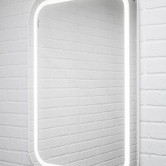 Зеркало Elis 100 white с подсветкой Sansa (SEe1045Z) в Асбесте - asbest.mebel24.online | фото 3