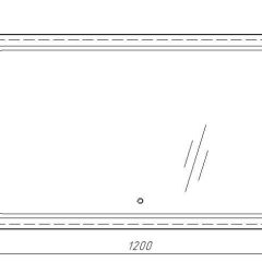 Зеркало Galaxy 120 alum с подсветкой Sansa (SG1010Z) в Асбесте - asbest.mebel24.online | фото 7