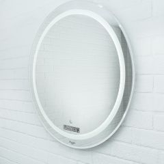 Зеркало Gia 75 white с подсветкой Sansa (SGa1044Z) в Асбесте - asbest.mebel24.online | фото 2