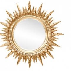 Зеркало круглое золото (1810(1) в Асбесте - asbest.mebel24.online | фото