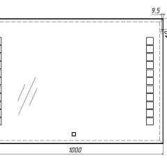 Зеркало Quadro 100 alum с подсветкой Sansa (SQ1019Z) в Асбесте - asbest.mebel24.online | фото 7