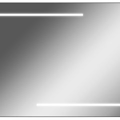 Зеркало Ray 100 black с подсветкой Sansa (SR1035Z) в Асбесте - asbest.mebel24.online | фото 1