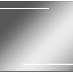 Зеркало Ray 90 black с подсветкой Sansa (SR1036Z) в Асбесте - asbest.mebel24.online | фото 1