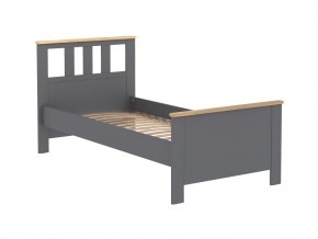 2.08.04.050.15 САГА кровать одинарная 90х200 серая/ясень в Асбесте - asbest.mebel24.online | фото