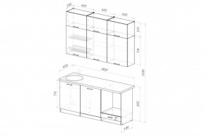 АЛЬБА Кухонный гарнитур Макси 2 (1800 мм) в Асбесте - asbest.mebel24.online | фото 2