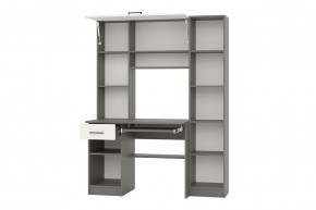 АЛЬФА Стол рабочий (графит/белый) в Асбесте - asbest.mebel24.online | фото 2