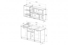 АНТИКА Кухонный гарнитур Стандарт (1600 мм) в Асбесте - asbest.mebel24.online | фото 2