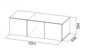 Антресоль 1200 «ШК-5» Белый текстурный в Асбесте - asbest.mebel24.online | фото 3