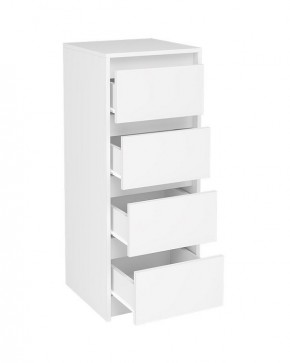 АЙДЕН КМ06-400 Комод 4 ящика (белый) в Асбесте - asbest.mebel24.online | фото 2