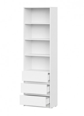 АЙДЕН СТЛ06-600 Стеллаж с 3 ящиками (белый) в Асбесте - asbest.mebel24.online | фото 2