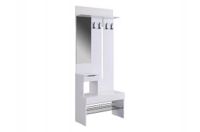 БАСКО Прихожая К4 (белое дерево) в Асбесте - asbest.mebel24.online | фото 2