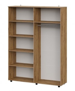 БАЙКАЛ Шкаф четырехстворчатый (Графит/Дуб золотой) в Асбесте - asbest.mebel24.online | фото 2