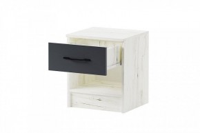 БЕАТРИС Тумба прикроватная (дуб крафт белый/антрацит) в Асбесте - asbest.mebel24.online | фото 2