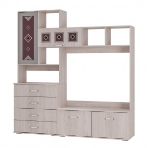 БЕЛЛА Центральная секция (ясень белый) в Асбесте - asbest.mebel24.online | фото