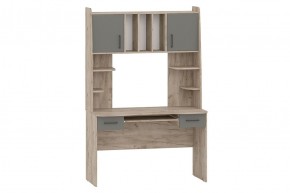 БЕТА Стол рабочий (дуб крафт серый/графит) в Асбесте - asbest.mebel24.online | фото 1