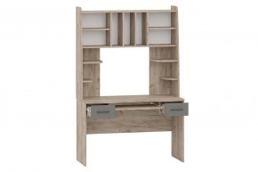 БЕТА Стол рабочий (дуб крафт серый/графит) в Асбесте - asbest.mebel24.online | фото 2