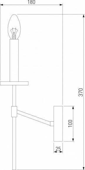 Бра Eurosvet Anders 60142/1 хром в Асбесте - asbest.mebel24.online | фото 2