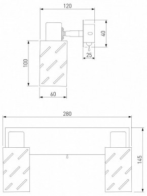 Бра Eurosvet Fente 20090/2 белый/хром в Асбесте - asbest.mebel24.online | фото 5