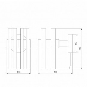 Бра Eurosvet Spada 70116/1 черный в Асбесте - asbest.mebel24.online | фото 4