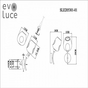 Бра EVOLUCE Besano SLE205301-01 в Асбесте - asbest.mebel24.online | фото 7
