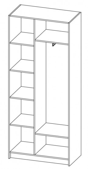ДАРЬЯ Шкаф (Крафт серый/Крафт белый) гостиная в Асбесте - asbest.mebel24.online | фото 6