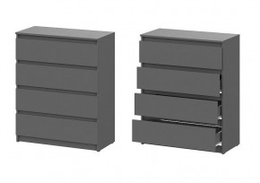 ДЕНВЕР Гостиная (Варианнт-1) Графит серый в Асбесте - asbest.mebel24.online | фото 2