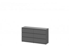 ДЕНВЕР Комод с ящиками (1,38м) Графит серый (Серия 2) в Асбесте - asbest.mebel24.online | фото