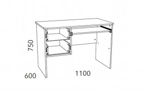 Детская Фанк Стол для компьютера НМ 009.19-05 М2 в Асбесте - asbest.mebel24.online | фото 3