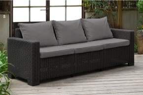 Диван Калифорния 3-х местный (California 3 Sofa), графит в Асбесте - asbest.mebel24.online | фото 1