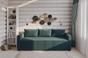 Диван-кровать Вало сине-зелёный, ткань рогожка в Асбесте - asbest.mebel24.online | фото 2