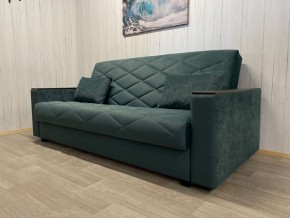 Диван Престиж-15 (НПБ+МДФ) велюр Sensey bottle green в Асбесте - asbest.mebel24.online | фото