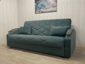 Диван Престиж-16 (НПБ+МДФ) велюр Sensey bottle green в Асбесте - asbest.mebel24.online | фото