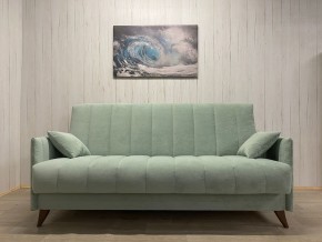 Диван Престиж-3 (НПБ) велюр Sensey mist green в Асбесте - asbest.mebel24.online | фото