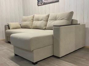 Диван угловой Комфорт-3 (НПБ+МДФ) велюр Luma 01 в Асбесте - asbest.mebel24.online | фото 2