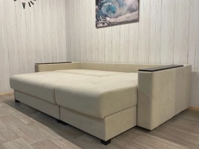 Диван угловой Комфорт-3 (НПБ+МДФ) велюр Luma 01 в Асбесте - asbest.mebel24.online | фото 5