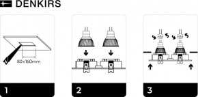 DK3022-WH Встраиваемый светильник, IP 20, 10 Вт, GU5.3, LED, белый, пластик в Асбесте - asbest.mebel24.online | фото 6