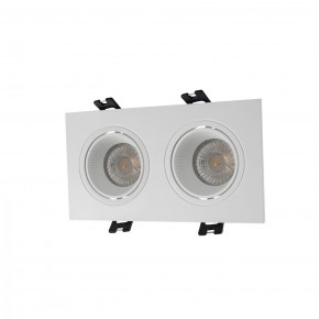 DK3072-WH Встраиваемый светильник, IP 20, 10 Вт, GU5.3, LED, белый/белый, пластик в Асбесте - asbest.mebel24.online | фото 1