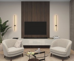 DK5014-BK Бра 1000 мм, 3000К, IP20, 12 Вт, черный, алюминий в Асбесте - asbest.mebel24.online | фото 4
