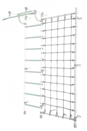 Дополнительная стойка к пристенному ДСК Pastel с сеткой для лазания, цв. белый в Асбесте - asbest.mebel24.online | фото