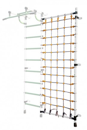 Дополнительная стойка к пристенному ДСК с сеткой для лазания, цв. белый в Асбесте - asbest.mebel24.online | фото