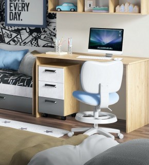 Дуглас (подростковая) М16 Стол прямой + М09 Тумба в Асбесте - asbest.mebel24.online | фото