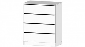 ЭЛЕГАНТ Комод 4 ящика (белый) в Асбесте - asbest.mebel24.online | фото