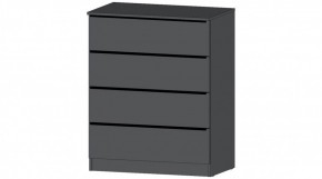 ЭЛЕГАНТ Комод 4 ящика (графит) в Асбесте - asbest.mebel24.online | фото