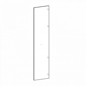 Фасад двери глухой (правый) Глянец черный Марсель в Асбесте - asbest.mebel24.online | фото 4