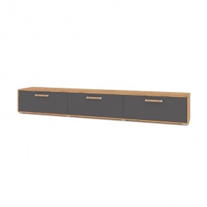 ФЛОРИДА Ф33 Тумба ТВ (дуб золотой/графит) в Асбесте - asbest.mebel24.online | фото