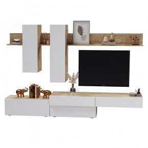 ФРИДА Гостиная (Вотан/Белый глянец) в Асбесте - asbest.mebel24.online | фото 2
