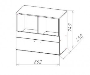 ГЕОМЕТРИЯ ГМТ.08 комод в Асбесте - asbest.mebel24.online | фото 2